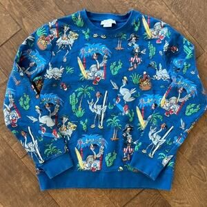 Stella Mccartney Kids Blue Flamingo Land Print Sweatshirt  Blue Kids Size 12yrs